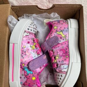 Alternative view of Skechers Twinkle Toes Twinkle Sparks (pink+purple)